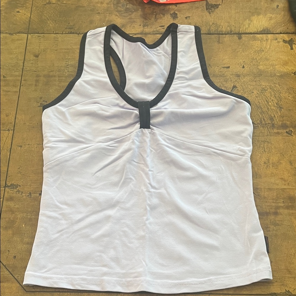 Nordstrom Lavender And Black Muscle Tee